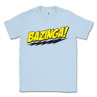 Dusty Blue Bazinga! Classic Tee - artisFamous