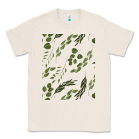 Watercolor Eucalyptus Pattern Classic Tee | Teevron