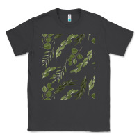 Smoke Watercolor Eucalyptus Pattern Classic Tee - artisFamous
