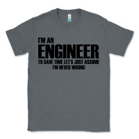 Charcoal Heather i'm an engineering Classic Tee - artisFamous