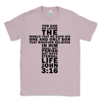 Lilac John 3:16 Bible Verse Cool Christian Church Shirts Christianity Classic Tee - artisFamous