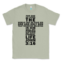 Matcha John 3:16 Bible Verse Cool Christian Church Shirts Christianity Classic Tee - artisFamous