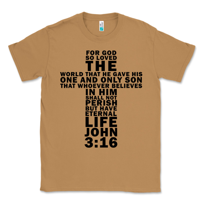 John 3:16 Bible Verse Cool Christian Church Shirts Christianity Classic Tee by artisFamous | Teevron