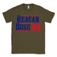 Army Green reagan bush '84 Classic Tee - artisFamous