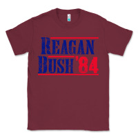 Burgundy reagan bush '84 Classic Tee - artisFamous