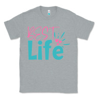 Heather Grey best life Classic Tee - artisFamous