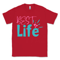 Red best life Classic Tee - artisFamous