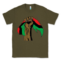 Army Green black power african license Classic Tee - artisFamous