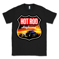 Black HOT ROD GARAGE CAR Classic Tee - artisFamous