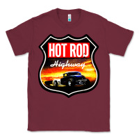 Burgundy HOT ROD GARAGE CAR Classic Tee - artisFamous