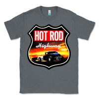 Charcoal Heather HOT ROD GARAGE CAR Classic Tee - artisFamous