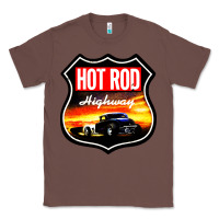 Chestnut HOT ROD GARAGE CAR Classic Tee - artisFamous