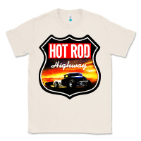 Natural HOT ROD GARAGE CAR Classic Tee - artisFamous