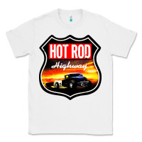 White HOT ROD GARAGE CAR Classic Tee - artisFamous