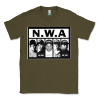 Army Green N.W.A Californian hip hop group N.W.A Classic Tee - artisFamous