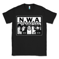 Black N.W.A Californian hip hop group N.W.A Classic Tee - artisFamous