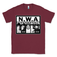 Burgundy N.W.A Californian hip hop group N.W.A Classic Tee - artisFamous