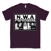 Plum N.W.A Californian hip hop group N.W.A Classic Tee - artisFamous