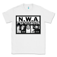 White N.W.A Californian hip hop group N.W.A Classic Tee - artisFamous