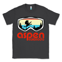 Smoke aspen colorado ski mountain skiing retro vacation Classic Tee - artisFamous