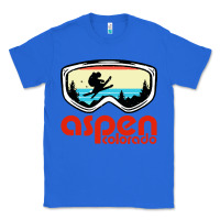 True Royal aspen colorado ski mountain skiing retro vacation Classic Tee - artisFamous