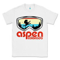 Aspen Colorado Ski Mountain Skiing Retro Vacation Classic Tee | Teevron