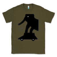 Army Green Elephant Black To Stand On Your Car Classic Tee - artisFamous