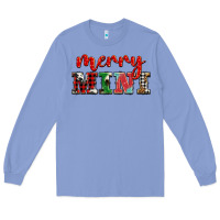Colony Blue christmas merry mini Long Sleeve Tee - BarkalooDesign