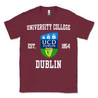 Burgundy university college dublin Classic Tee - artisFamous