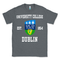 Charcoal Heather university college dublin Classic Tee - artisFamous