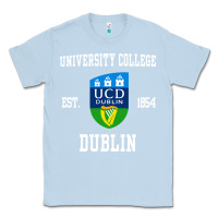 Dusty Blue university college dublin Classic Tee - artisFamous