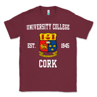 Burgundy university college cork Classic Tee - artisFamous