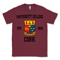 Burgundy university college cork Classic Tee - artisFamous