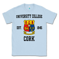 Dusty Blue university college cork Classic Tee - artisFamous