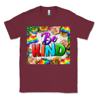 Burgundy Western Be Kind LGBTQ Tumbler Classic Tee - BundleAndBundleShop