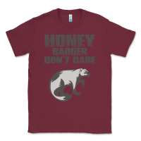Burgundy honey badger dont care Classic Tee - artisFamous
