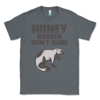 Charcoal Heather honey badger dont care Classic Tee - artisFamous