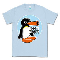 Dusty Blue noot noot funny Classic Tee - artisFamous