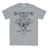 Heather Grey Schrute Farms - The Office Classic Tee - artisFamous