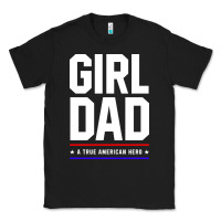 Black Girl Dad A True American Hero - Fathers Day Gift Classic Tee - artisFamous