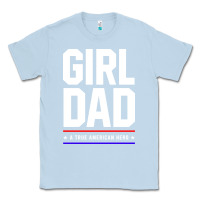 Dusty Blue Girl Dad A True American Hero - Fathers Day Gift Classic Tee - artisFamous