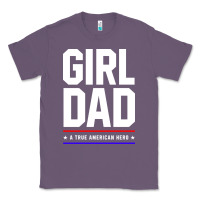 Lavender Girl Dad A True American Hero - Fathers Day Gift Classic Tee - artisFamous
