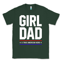 Sports Green Girl Dad A True American Hero - Fathers Day Gift Classic Tee - artisFamous