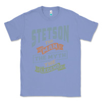 Colony Blue Stetson Personalized Name Birthday Gift Classic Tee - artisFamous