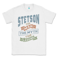 White Stetson Personalized Name Birthday Gift Classic Tee - artisFamous