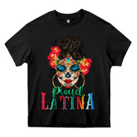 Black proud latina Heavy Core Tee - BundleAndBundleShop