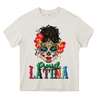 Cream proud latina Heavy Core Tee - BundleAndBundleShop