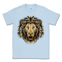 Dusty Blue Lion t-shirt  designs Classic Tee - artisFamous