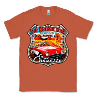 Copper CLASSIC CARS ROUTE 66 Classic Tee - artisFamous