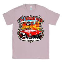 Lilac CLASSIC CARS ROUTE 66 Classic Tee - artisFamous